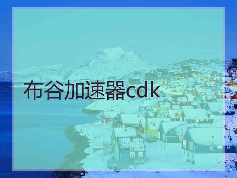 布谷加速器cdk