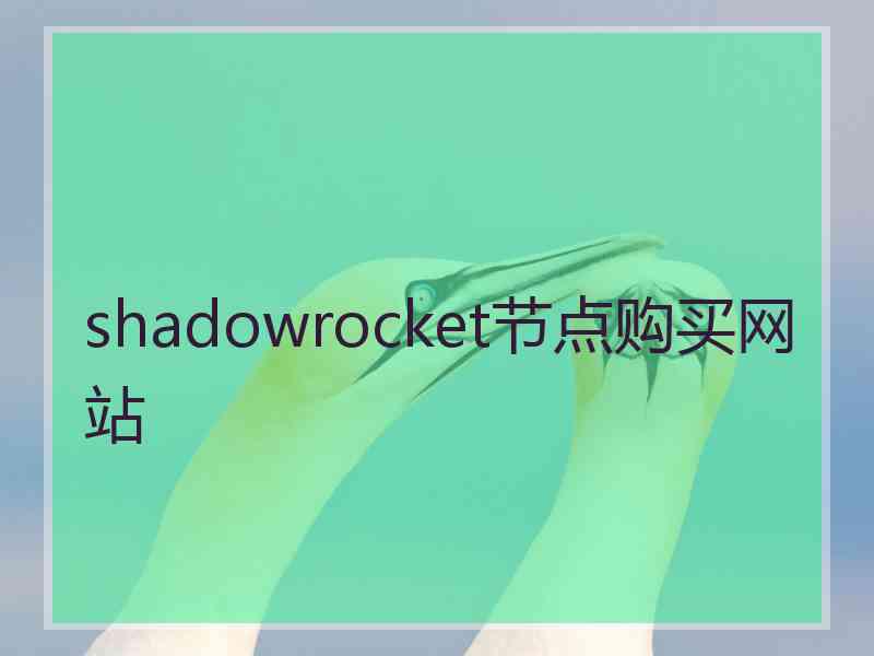 shadowrocket节点购买网站