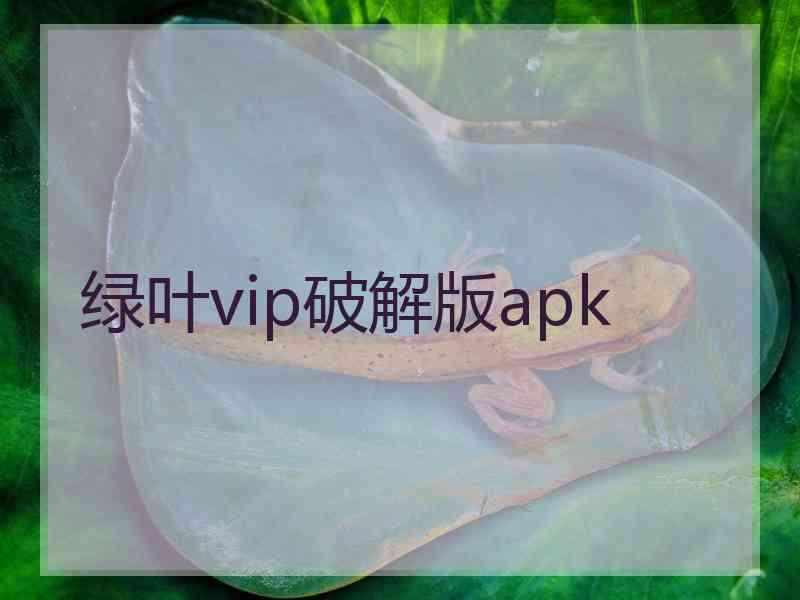 绿叶vip破解版apk