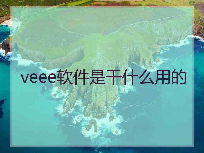veee软件是干什么用的