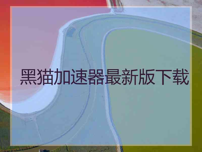黑猫加速器最新版下载