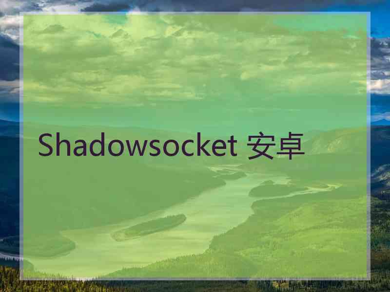 Shadowsocket 安卓