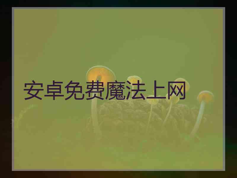 安卓免费魔法上网