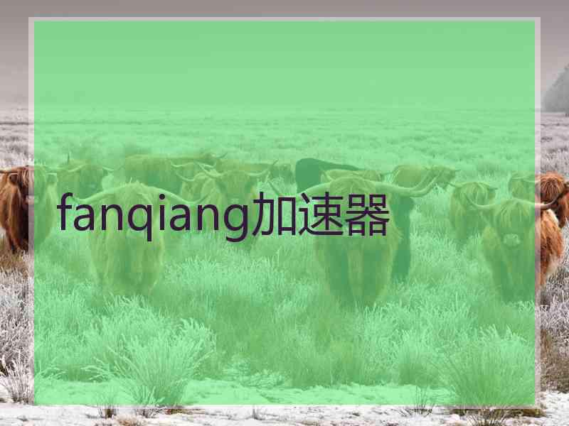 fanqiang加速器