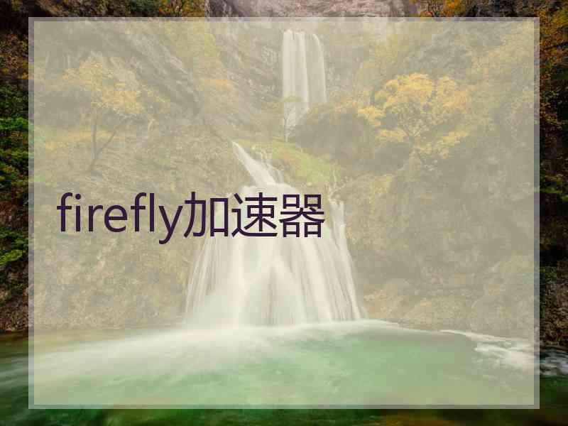 firefly加速器