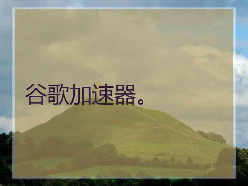 谷歌加速器。