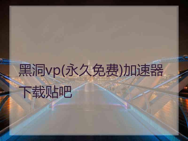 黑洞vp(永久免费)加速器下载贴吧