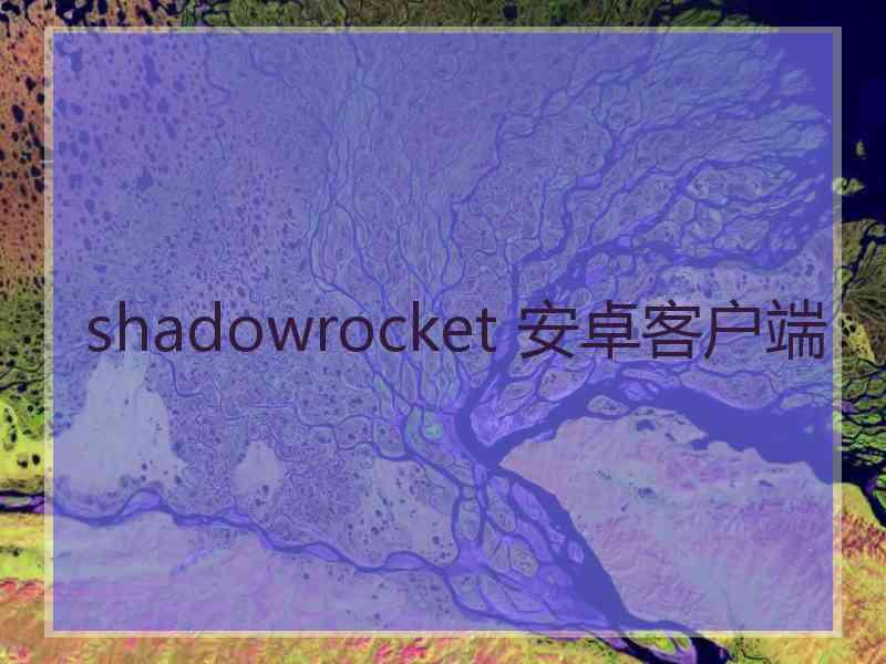 shadowrocket 安卓客户端