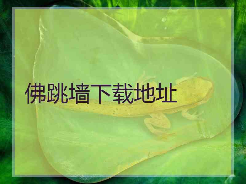 佛跳墙下载地址