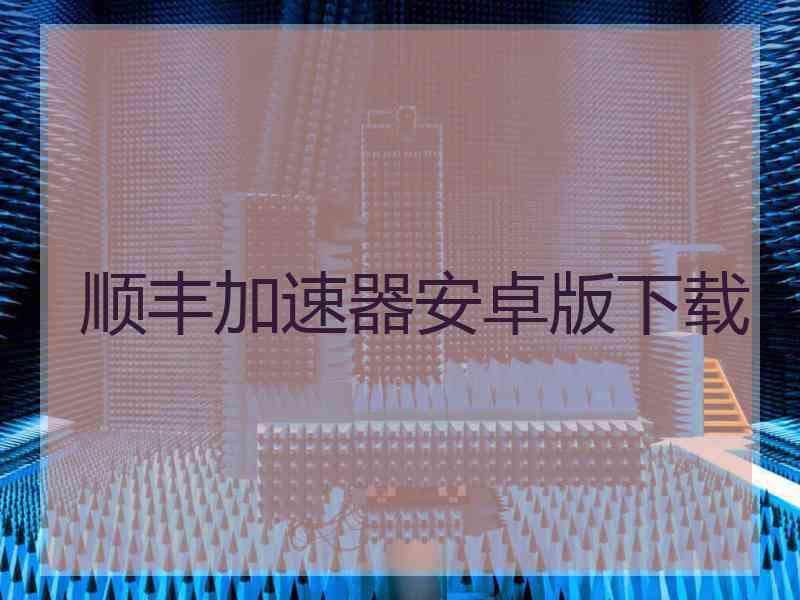 顺丰加速器安卓版下载