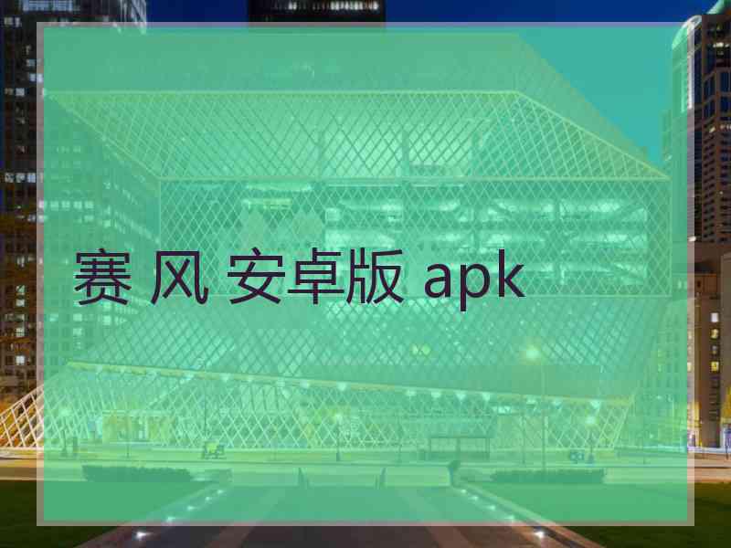 赛 风 安卓版 apk