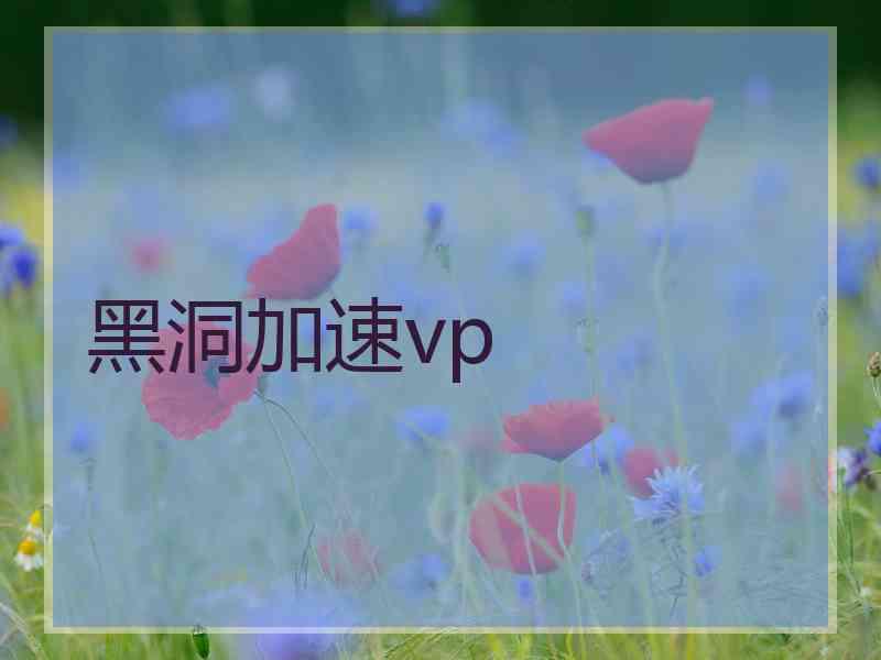 黑洞加速vp