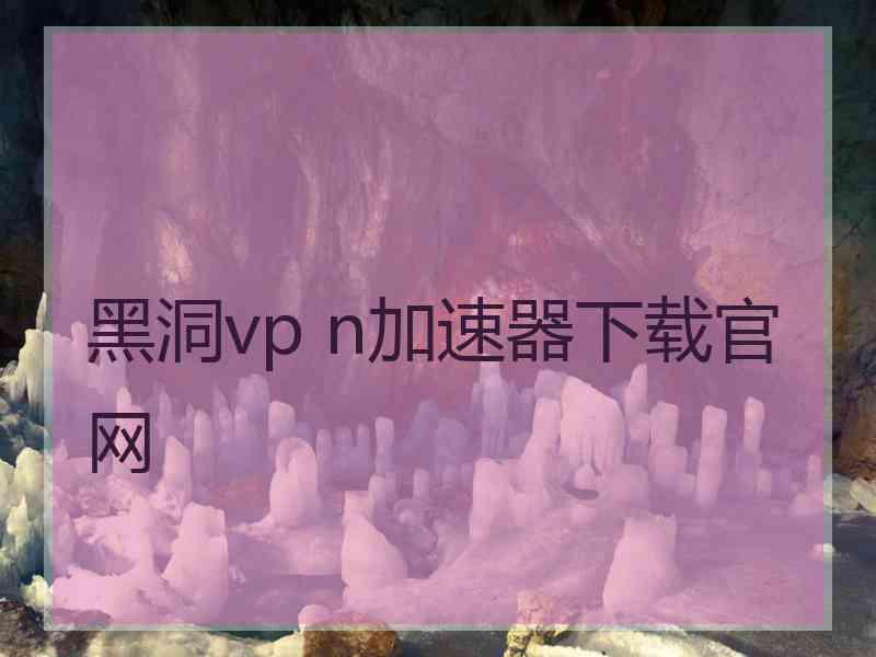 黑洞vp n加速器下载官网